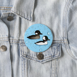 Chapa Redonda De 7 Cm Par Bufflehead