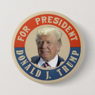 Chapa Redonda De 7 Cm Para presidente Donald J. Trump