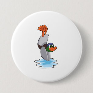 Chapa Redonda De 7 Cm Pato con soporte de mano en agua.PNG