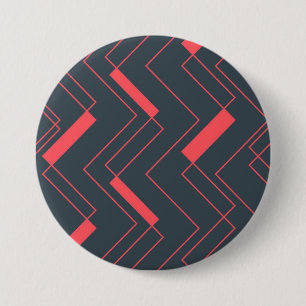 Chapa Redonda De 7 Cm Patrón moderno, simple, abstracto, vibrante y de m