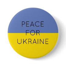 Paz para Ucrania Simple Bandera Mínima Ucraniana