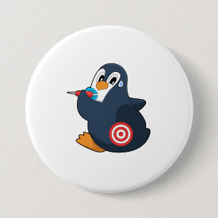 Chapa Redonda De 7 Cm Penguin Darts Dart Dartboard