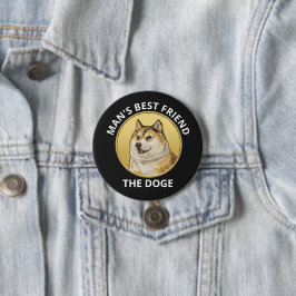 Chapa Redonda De 7 Cm Perro dogmático personalizado