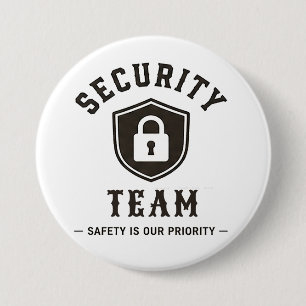 Chapa Redonda De 7 Cm 🛡️ Personal de Seguridad Profesional 🛡️