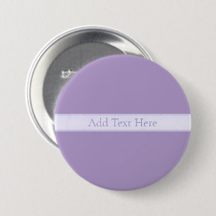 Chapa Redonda De 7 Cm Personalizable Elegante Lavanda Ligera Púrpura