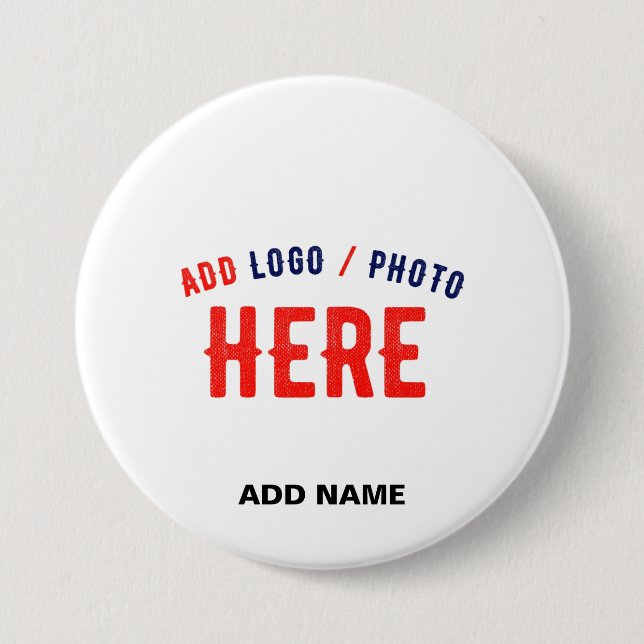 CHAPA REDONDA DE 7 CM PERSONALIZABLE MODERNO ESTILO BLANCO VERIFICADO MA (Anverso)