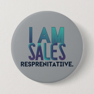Chapa Redonda De 7 Cm Personalizable Ronda I Soy Representante de Ventas