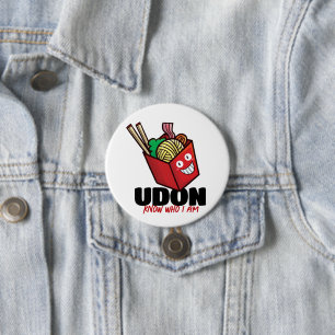 Chapa Redonda De 7 Cm Personalizable Udon sabe quién soy