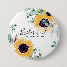Personalizado Sunflowers Bridesmaids Regalos Añadi
