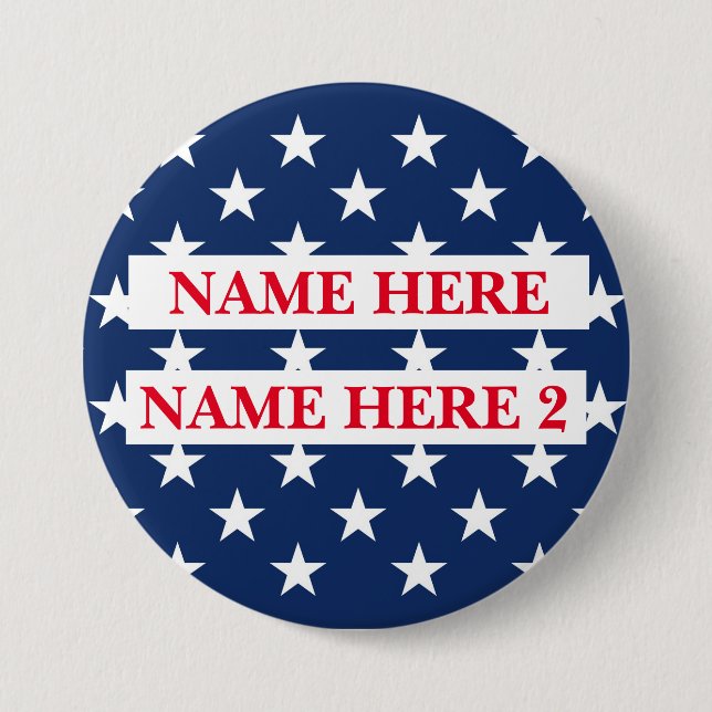 Chapa Redonda De 7 Cm Personalizar nombre de elección (Anverso)