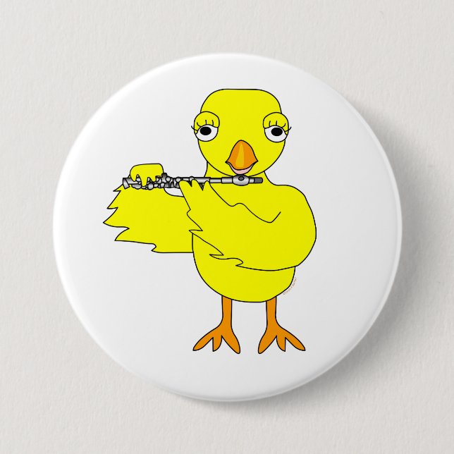 Chapa Redonda De 7 Cm Piccolo Chick (Anverso)