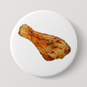 Chapa Redonda De 7 Cm Pierna de pollo cocinada frita