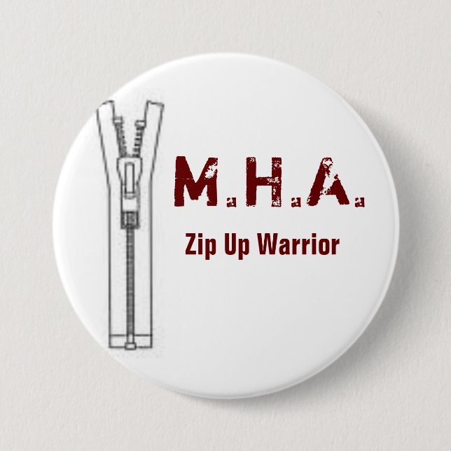 Chapa Redonda De 7 Cm Pin redondo del ejército marrón de la sudadera con (Anverso)