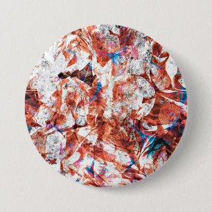Chapa Redonda De 7 Cm Pincel de pintura rojo arte digital abstracto