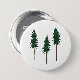 Chapa Redonda De 7 Cm Pine Trees Forest PERSONALIZAR IT