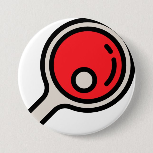 Chapa Redonda De 7 Cm ping-pong (Anverso)
