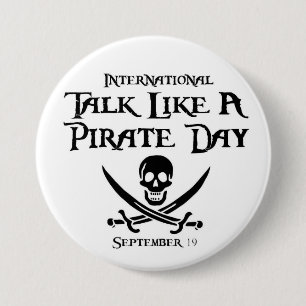 Chapa Redonda De 7 Cm PirateDayButton