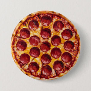 Chapa Redonda De 7 Cm Pizza de Pepperoni