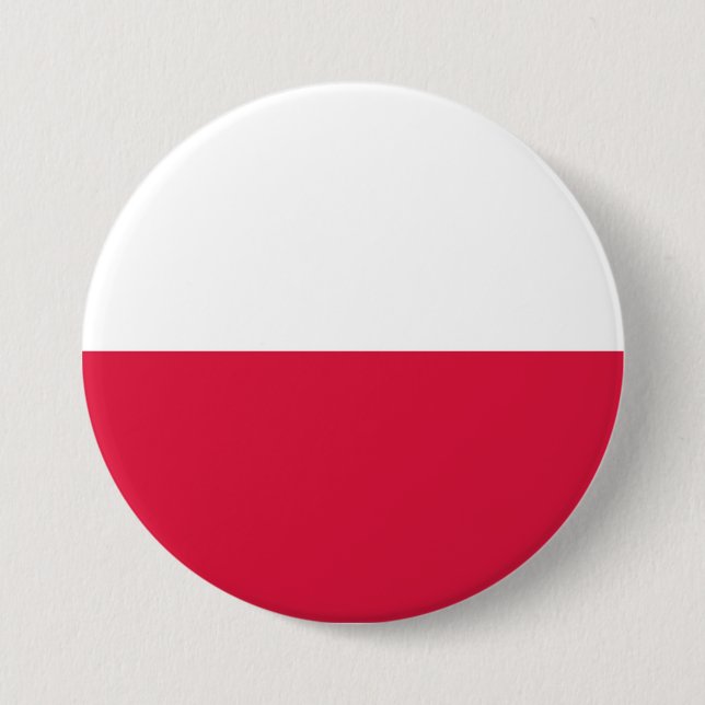 Chapa Redonda De 7 Cm Poland Flag (Anverso)