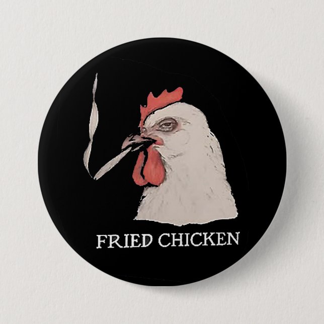 Chapa Redonda De 7 Cm pollo frito (Anverso)