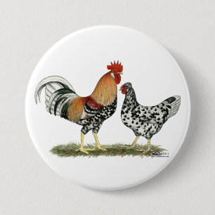Chapa Redonda De 7 Cm Pollos islandeses
