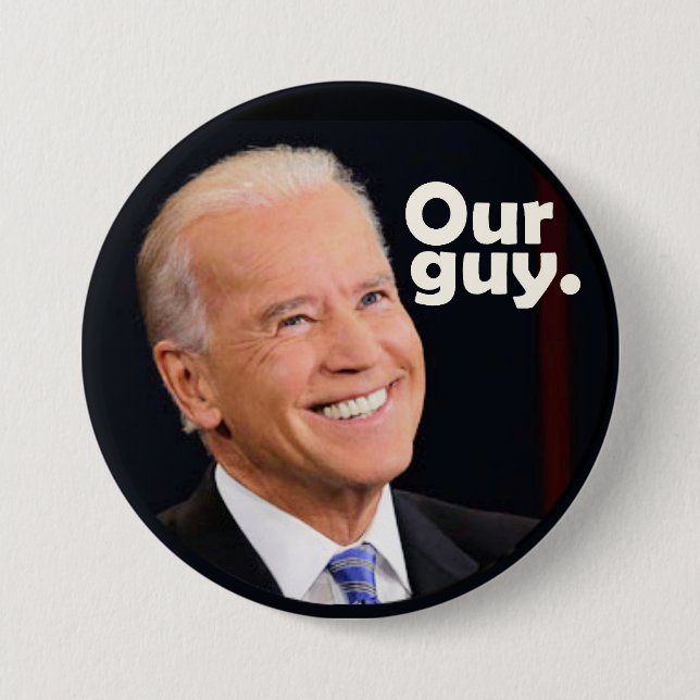 Chapa Redonda De 7 Cm Presidente 2016 de Joe Biden (Anverso)