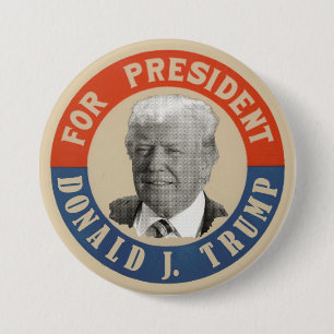 Chapa Redonda De 7 Cm Presidente de Donald J. Trump For