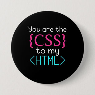 Chapa Redonda De 7 Cm Programador Usted Es El Css A Mi Html