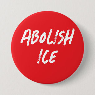 Chapa Redonda De 7 Cm Protesta política para abolir ICE