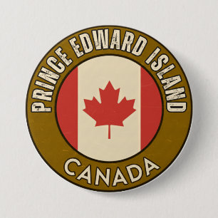 Chapa Redonda De 7 Cm Provincia de la Isla del Príncipe Eduardo Canadá