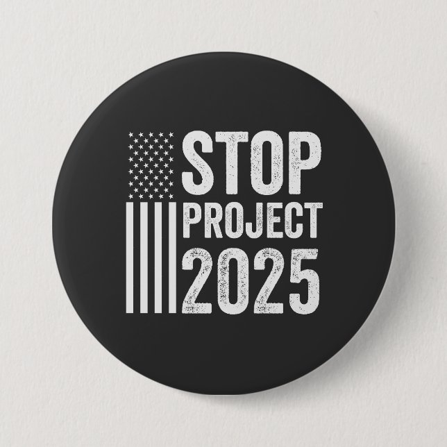 Chapa Redonda De 7 Cm Proyecto 2025 Trump Estados Unidos (Anverso)