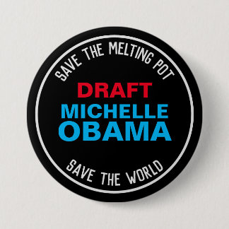 Chapa Redonda De 7 Cm Proyecto de campaña MICHELLE OBAMA 2024