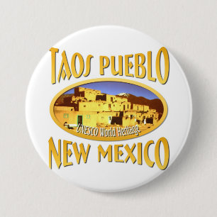 Chapa Redonda De 7 Cm Pueblo New México de Taos