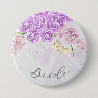 Chapa Redonda De 7 Cm Puerto Madero lazo transparente en Brides Button g