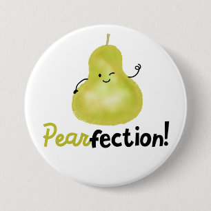 Chapa Redonda De 7 Cm Pun Pear Positivo - Perfección