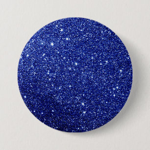 Chapa Redonda De 7 Cm Purpurina azul moderno