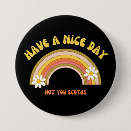 Chapa Redonda De 7 Cm Que tengas un buen día, no tu estilo retro escocés