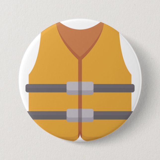 Chapa Redonda De 7 Cm Queja salvavidas (Anverso)