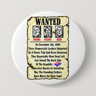 Chapa Redonda De 7 Cm Querido: Obama, Pelosi, Reid