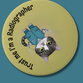 Chapa Redonda De 7 Cm Radiógrafo, médica médico, Radioligand Therapy