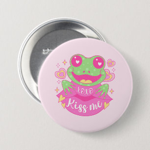Chapa Redonda De 7 Cm Rana Cute Kisme - Xoxo
