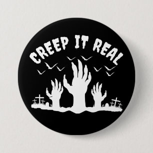 CHAPA REDONDA DE 7 CM REAL HALLOWEEN GRAVEYARD COSTUME