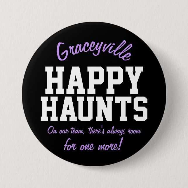 Chapa Redonda De 7 Cm Refugios felices de Graceyville (Anverso)