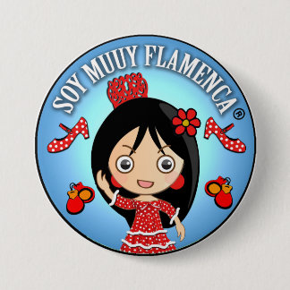 Chapa Redonda De 7 Cm Regalos de Flamenca de Soy Muuy Flamenca Morena