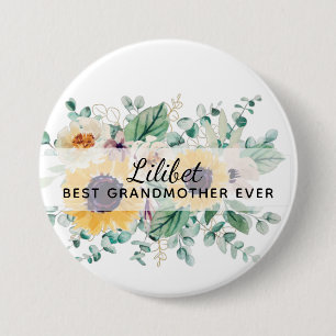 Chapa Redonda De 7 Cm Regalos de GRANDMA - Personalización del tema del