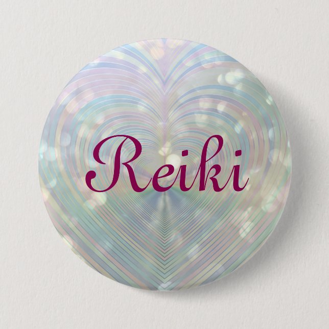 Chapa Redonda De 7 Cm Reiki (Anverso)