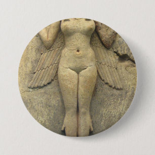 Chapa Redonda De 7 Cm Reina De La Noche - Burney Relief Lilith