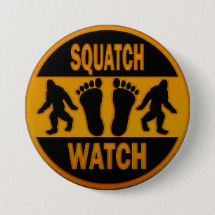 Chapa Redonda De 7 Cm Reloj de Squatch