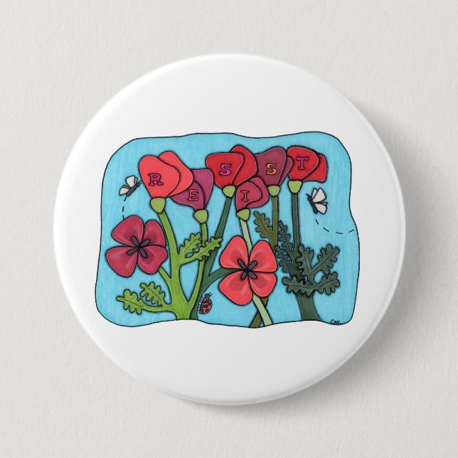 Chapa Redonda De 7 Cm Remember the Resisters Pin (Anverso)