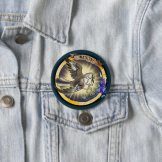 Chapa Redonda De 7 Cm Resist State Bird Texas Mockingbird